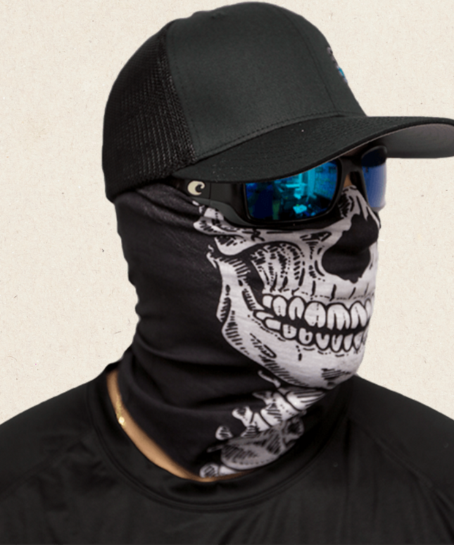 Szalik męski typu komin z nadrukiem