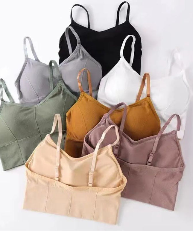 Sportowy biustonosz elastyczny z regulowanymi ramiączkami