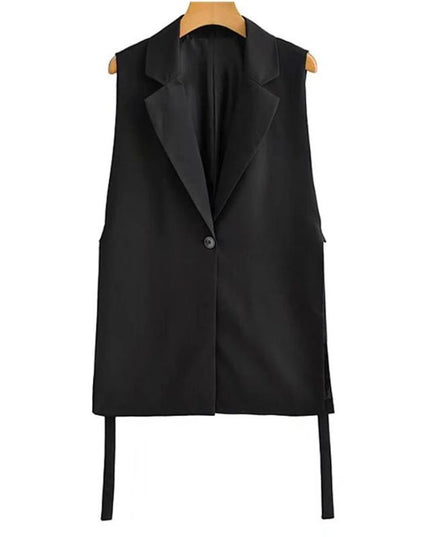 Kamizelka damska wiązana w pasie