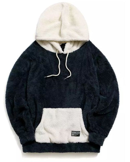 Męska polarowa bluza z kapturem