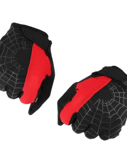 Rękawiczki męskie dotykowe ze wzorem pajęczyny