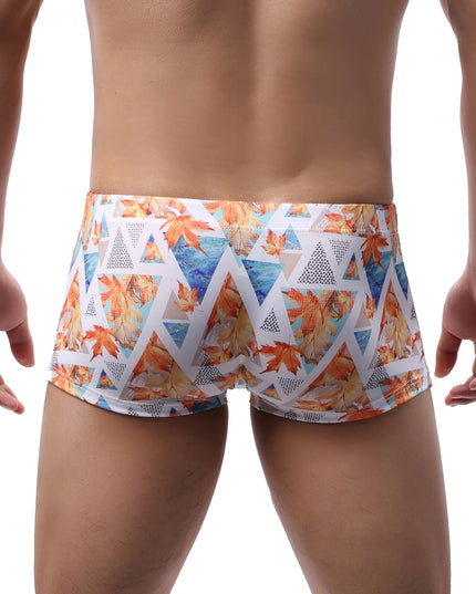 Męskie bokserki kąpielowe wiązane w kolorowe wzory