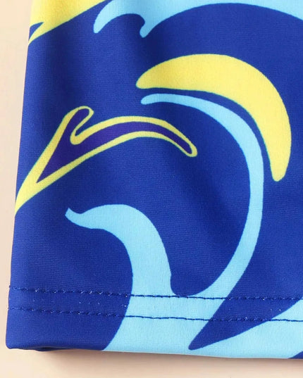 Kostium kąpielowy jednoczęściowy dla niemowląt z rekinem