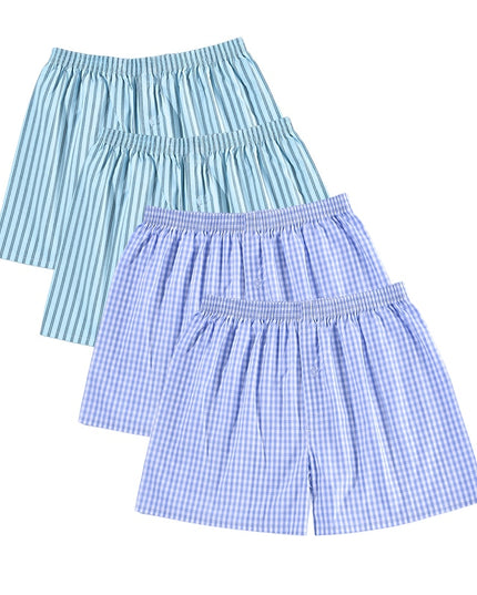 Bokserki luźne męskie szerokie do spania 4 sztuki