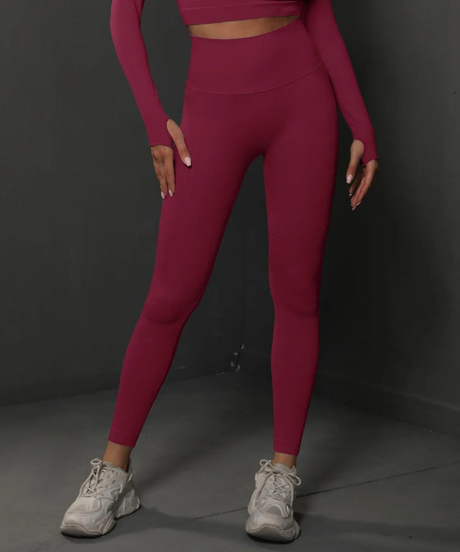 Sportowe legginsy damskie bezszwowe push up