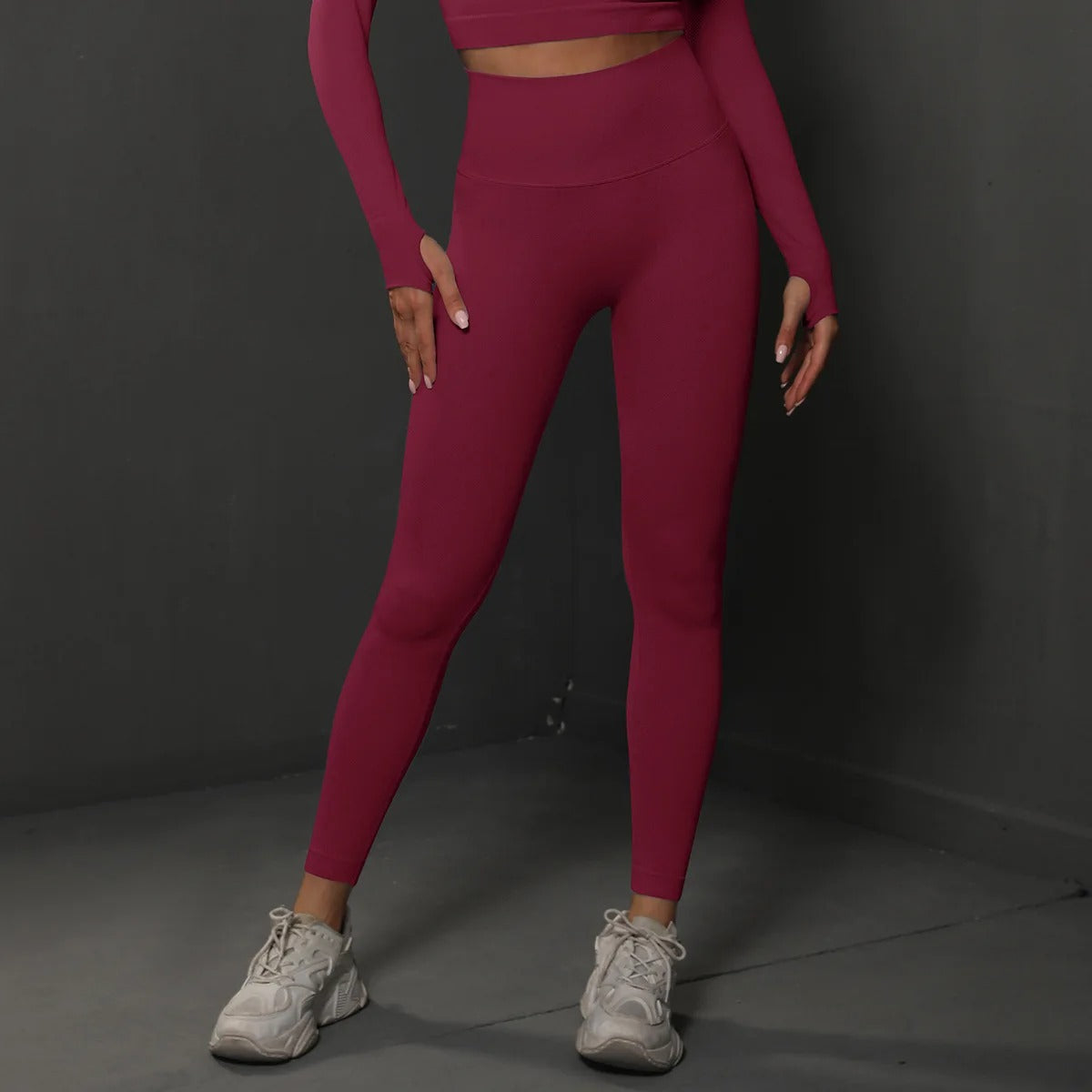 Sportowe legginsy damskie bezszwowe push up