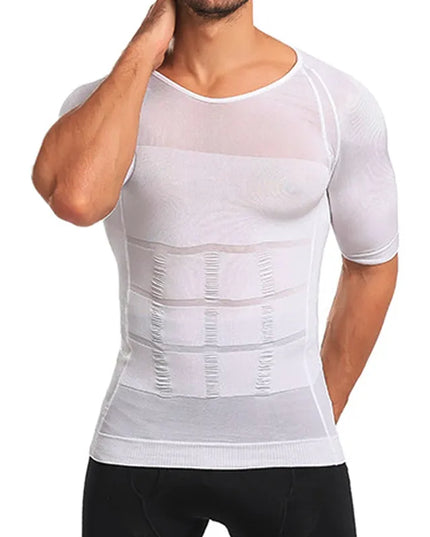 Sportowa koszulka męska kompresująca i modelująca sylwetkę