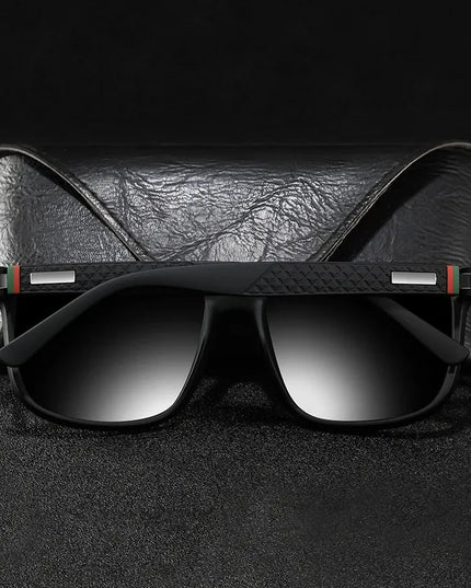 Męskie okulary przeciwsłoneczne kwadratowe z polaryzacją