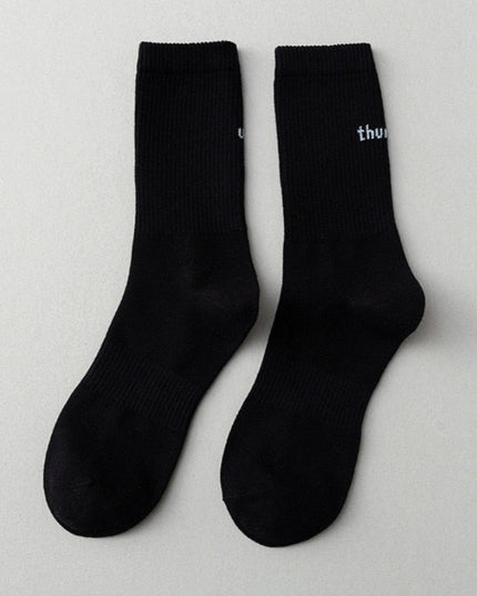 Skarpetki męskie długie z minimalistycznym nadrukiem