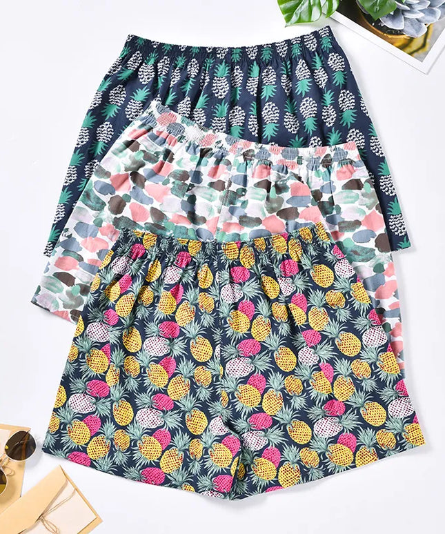 Bokserki luźne męskie w kolorowe wzory