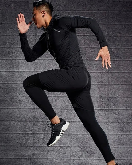 Sportowy komplet męski z bluzą - 5 elementów