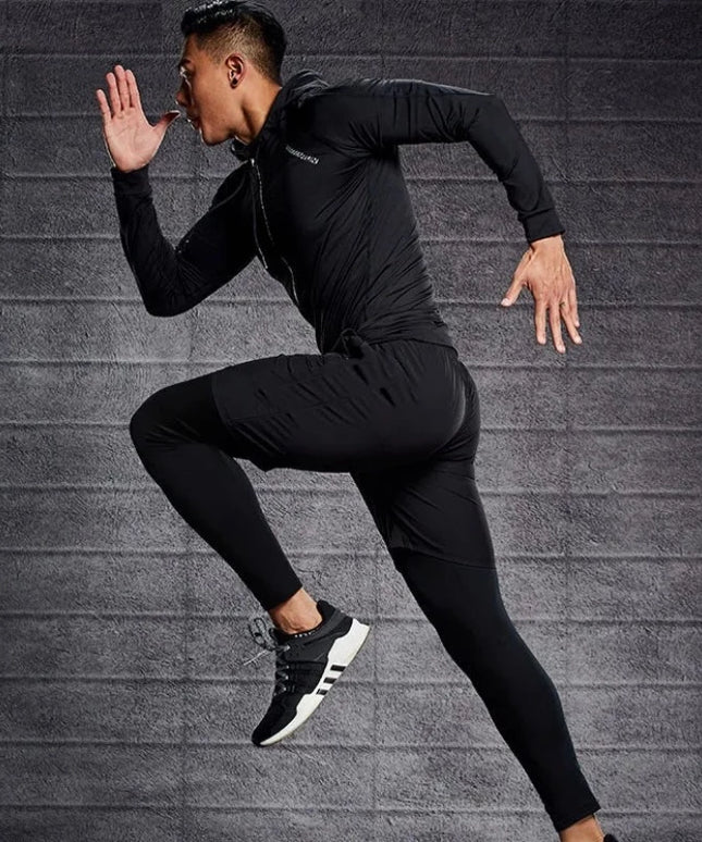 Sportowy komplet męski z bluzą - 5 elementów