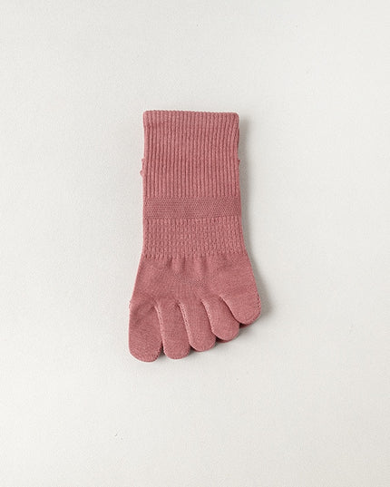 Skarpetki damskie oddychające pięciopalcowe w jasnym kolorze