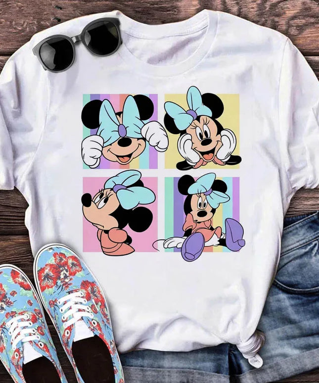 Damski T-shirt z Myszką Minnie