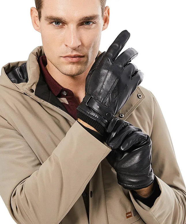 Rękawiczki męskie skórzane