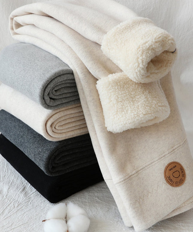 Damskie spodnie zimowe legginsy ocieplane