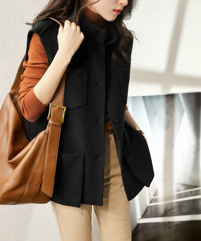 Kamizelka damska casualowa z kieszeniami