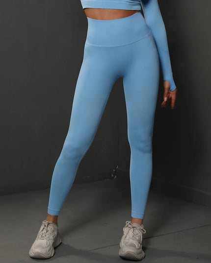 Sportowe legginsy damskie push up z wysokim stanem