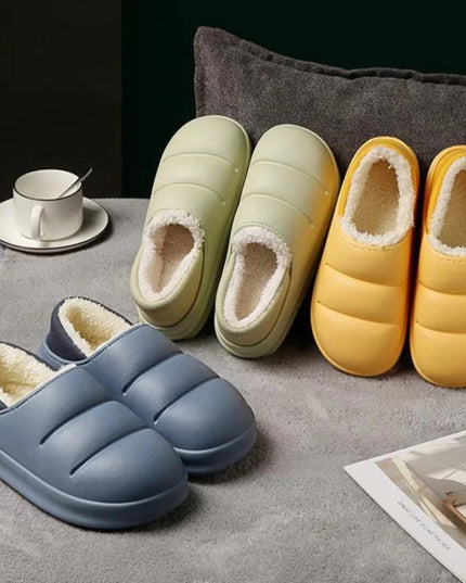 Klapki zimowe z podszyciem