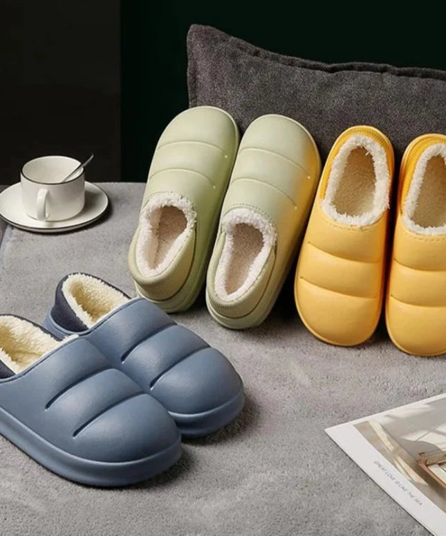 Klapki zimowe z podszyciem