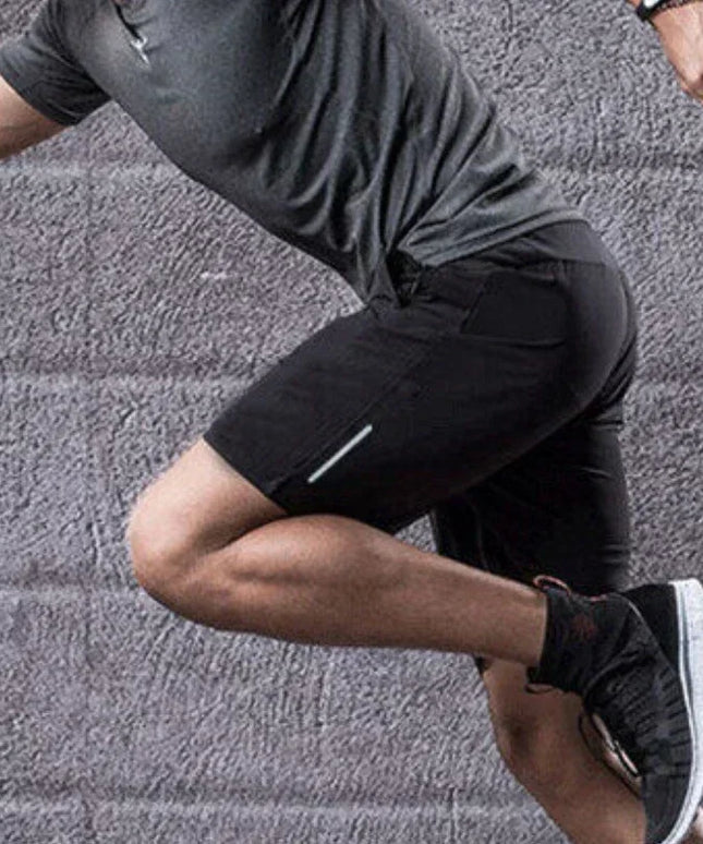 Sportowe spodenki męskie z gumką i sznurkiem do regulacji