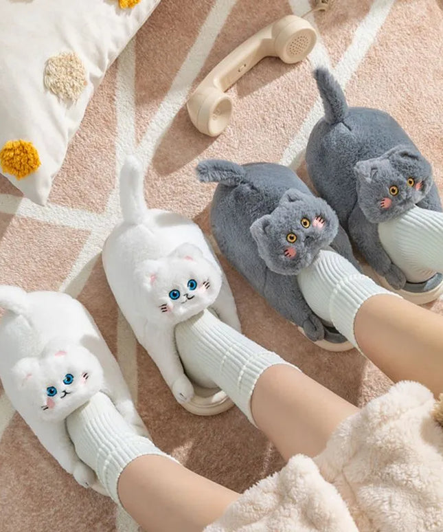 Klapki z motywem kota