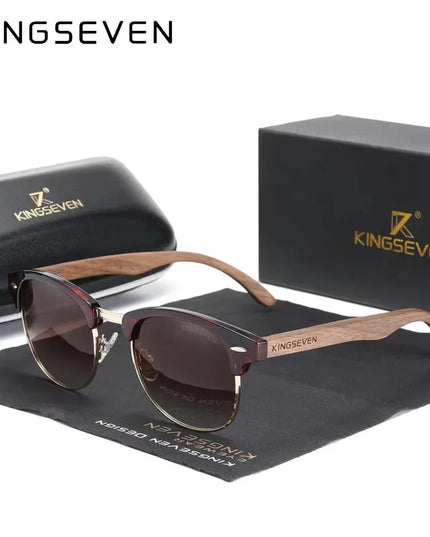 Okulary polaryzacyjne premium z drewna orzechowego | Klenti
