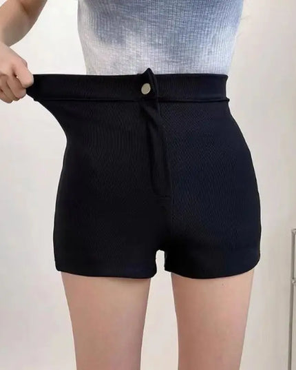 Damskie szorty dopasowane z wysokim stanem