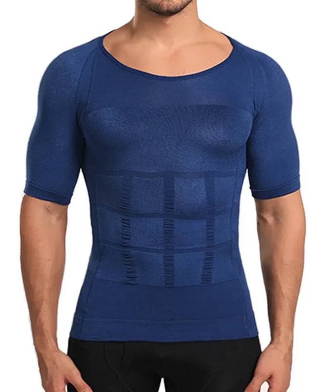 Sportowa koszulka męska kompresująca i modelująca sylwetkę