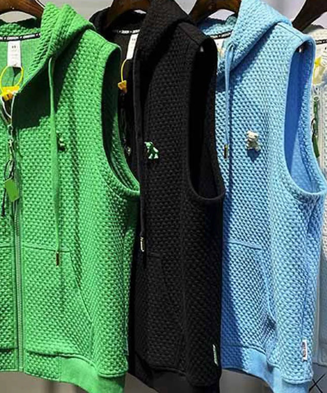 Kamizelka męska z kapturem w formie bluzy