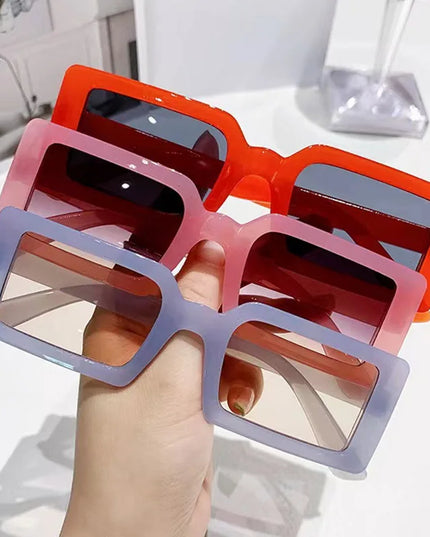Damskie okulary przeciwsłoneczne prostokątne