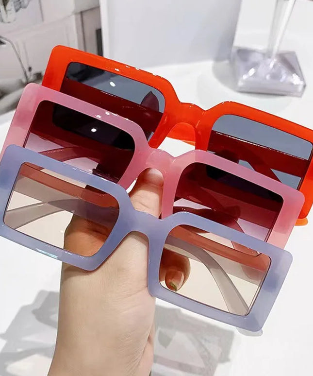 Damskie okulary przeciwsłoneczne prostokątne