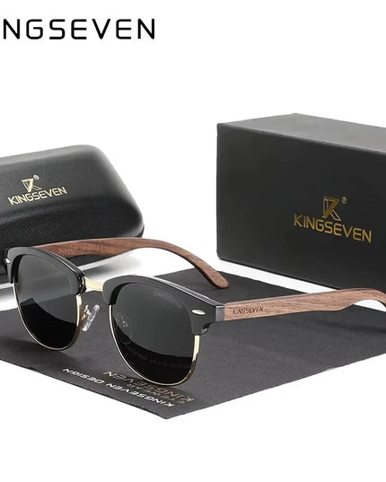 Okulary polaryzacyjne premium z drewna orzechowego | Klenti