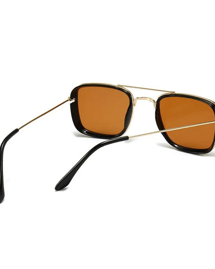 Męskie okulary przeciwsłoneczne kwadratowe w stylu retro