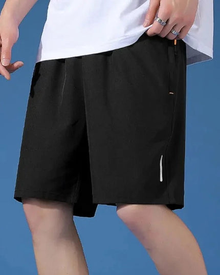 Sportowe spodenki męskie z kieszeniami i gumką w pasie