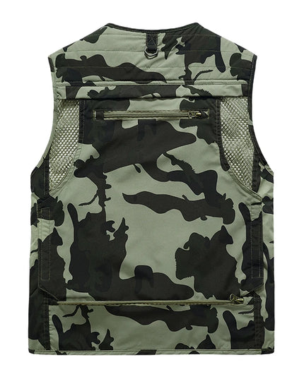 Kamizelka męska ze wzorem moro