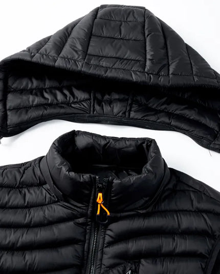 Kamizelka męska puchowa w jednolitym kolorze