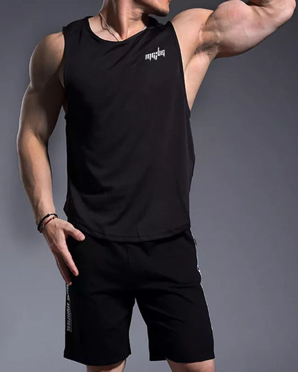 Sportowa koszulka męska bez rękawów o luźniejszym kroju