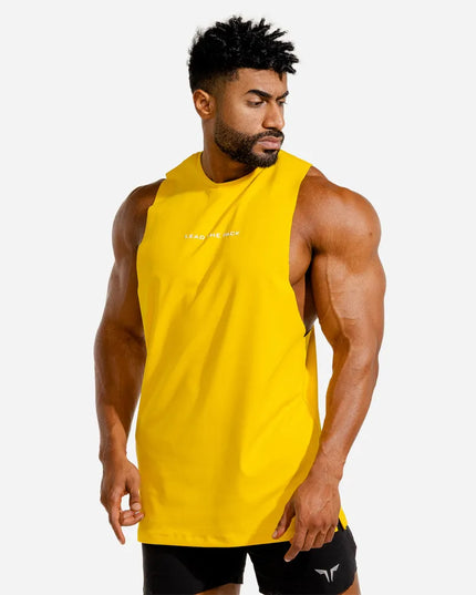 Sportowa koszulka męska typu tank top z napisem