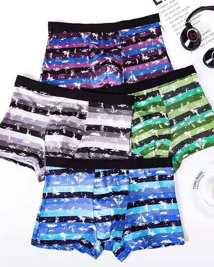 Bokserki męskie we wzory 4 sztuki