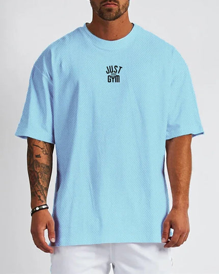 Sportowa koszulka męska oversize z krótkim rękawem