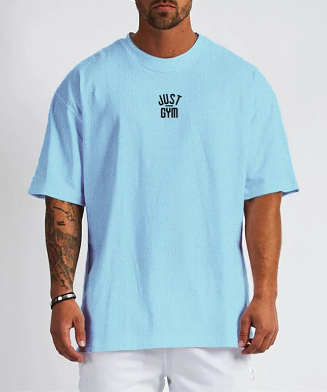 Sportowa koszulka męska oversize z krótkim rękawem