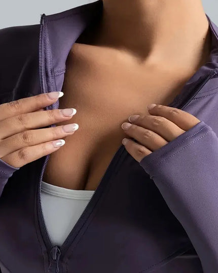 Damska sportowa bluza zapinana na zamek – modna i elastyczna