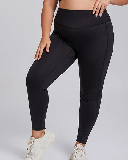 Damskie sportowe legginsy bezszwowe plus size