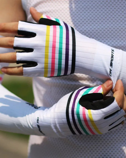 Rękawiczki unisex sportowe długie bez palców