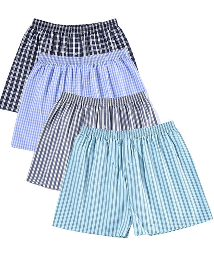 Bokserki luźne męskie szerokie do spania 4 sztuki