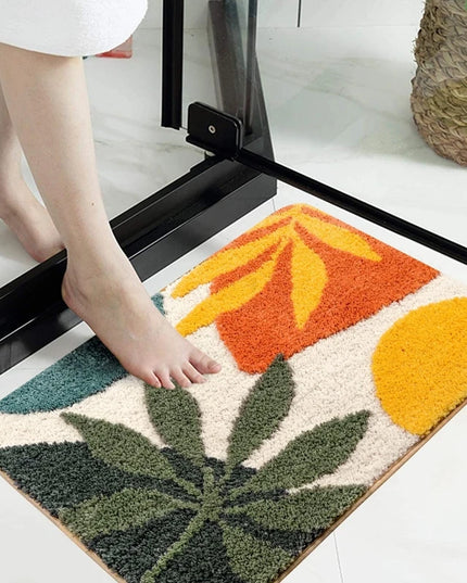 Chłonna mata łazienkowa z motywem boho