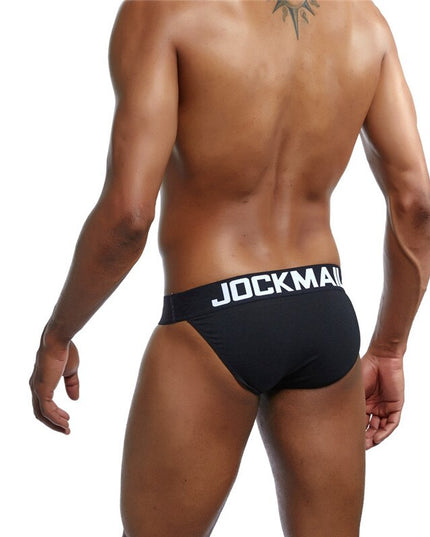 Slipy męskie na gumce z napisem