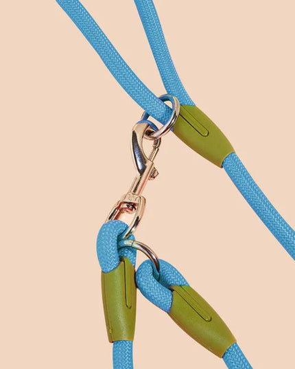 Odblaskowa smycz nylonowa dla psa – wygodna smycz z możliwością chodzenia bez użycia rąk, 240 cm