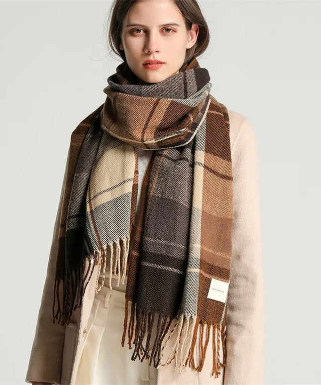 Szalik damski w kratę